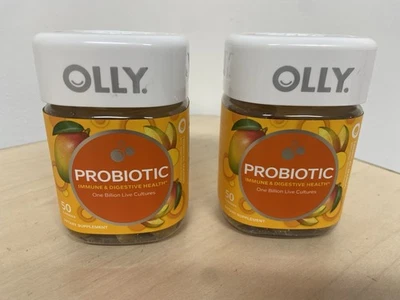 Paquete de 2 probióticos OLLY soporte probiótico mango tropical 50ct, CAD: diciembre 2025  Foto 1 de 4