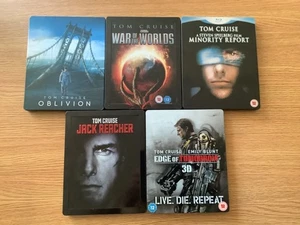 tom cruise blu ray steelbook collection oblivion jack reacher minority report - Picture 1 of 6