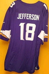 NUEVO CON ETIQUETAS ENFERMO Justin Jefferson #18 Minnesota Vikings Nike Púrpura Jersey Hombres 2XL🏈 $155 - Imagen 1 de 24