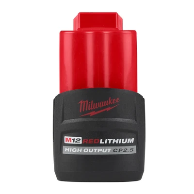 Milwaukee 48-11-2425 M12 REDLITHIUM HIGH OUTPUT CP2.5 Battery Pack Foto 1 de 4