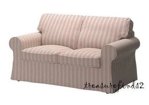 Brandneu Ikea EKTORP Bezug für 2-Sitzer Sofa, Mobacka beige/rot, 802.811.76 - Bild 1 von 6