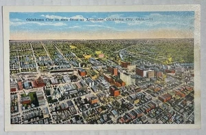 Vintage Postkarte Oklahoma City Luftaufnahme 1930er Jahre - Bild 1 von 4