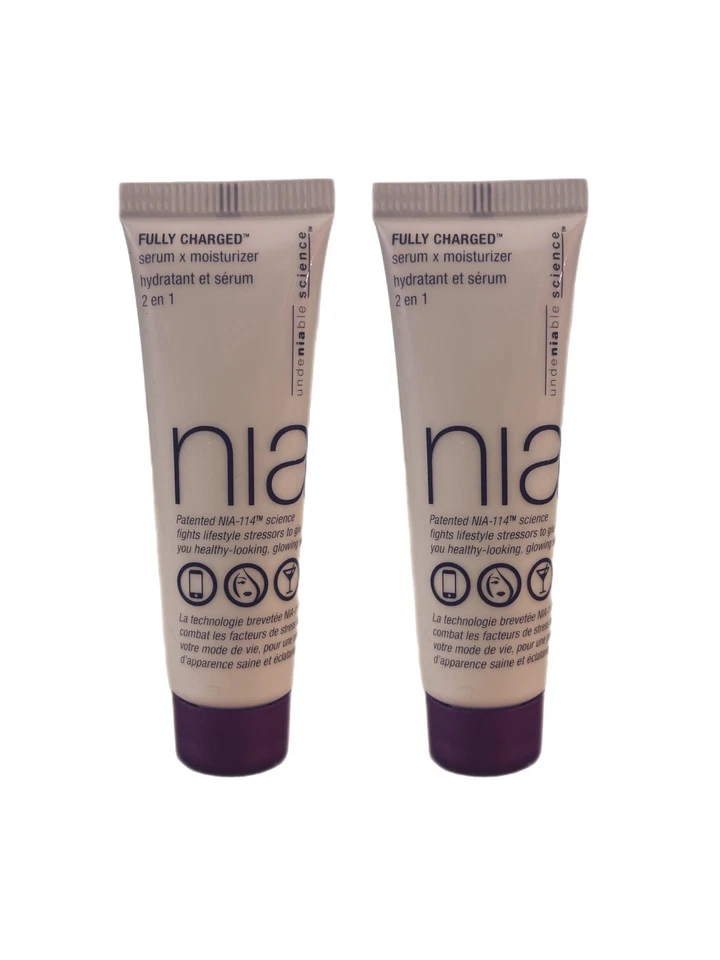 2x StriVectin NIA Fully Charged Serum x Moisturizer .35 oz - Image 1 of 2
