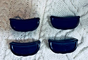 DOS pares de 4 asas de olla de baquelita vintage de artículos de servicio Guardian sin cordones - Imagen 1 de 8