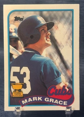 CONJUNTO DE COLECIONADORES 1989 TOPPS TIFFANY #465 - MARK GRACE - ALL-STAR ROOKIE CUP - Imagem 1 de 2