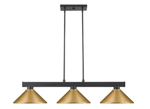 Cobalt 3-Light Linear Pendant Light In Matte Black - Picture 1 of 1