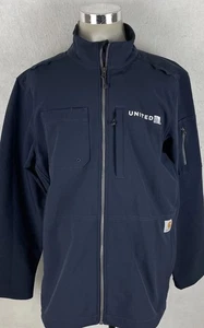 Chaqueta Carhartt United Airline Cremallera Completa Caparazón Suave Aislada Waffle Para Hombres XL Alta - Imagen 1 de 6