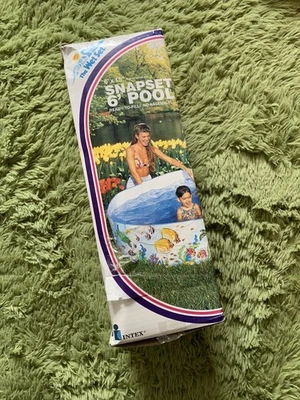 Vintage 90s Intex Wet Set POOL 6’ x 15”  Snap Set Ready To Fill New Open Box - Image 1 of 4