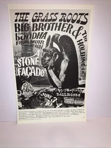 Original Vintage Poster Steinfassade Graswurzeln Big Brother 1966 Rock - Bild 1 von 9
