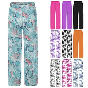 Girls Casual Daily Swim Pants Summer Trousers Breathable Swimwear Tropical - Picture 1 of 50