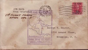 F-EX1379 PANAMA CANAL ZONE LINDBERGHT FLIGHT DIC 3 1930 - Picture 1 of 1