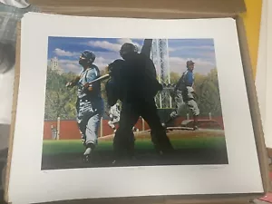 Bill Purdom Satchel Paige & Josh Gibson "Strike Three" 16X20 Lithograph X/500 - Picture 1 of 6
