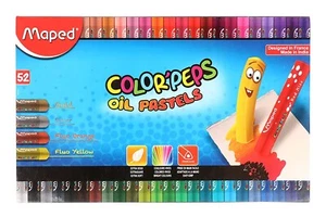 Maped Oil Pastels 52 Shades -Multi-coloured Birthday gifts Crayon colour set - Picture 1 of 5