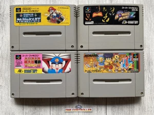 Nintendo SNES Super Mario Kart & Bomberman 2 & Momotarou Dentetsu DX & Goemon 2 - Bild 1 von 2