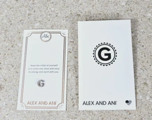 Alex and Ani Letter G Initial Slider Charm 925 Sterling Silver PC19CH07S - Picture 1 of 16