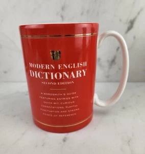 Lenox Kate Spade "Ein Weg mit Worten" ~ MODERN ENGLISH DICTIONARY TASSE ~    - Bild 1 von 6