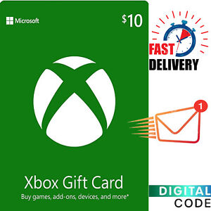 USD 10 Xbox Live Card - $10 Xbox Gift Card Xbox One/360 Digital Key - US ONLY