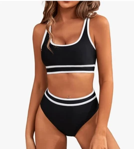 Eomenie Women's One Piece Tummy Control Swimsuits Slimming Bathing Suit - Picture 1 of 1