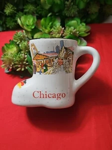 ChristkindlMarket 2019 Chicago white Christmas Boot Mug - Picture 1 of 7