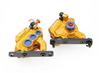 Juego de pinzas de freno hidráulicas de 6 pistones para bicicleta de grava de ciclocross Juin Tech GTF6 Foto 1 de 4