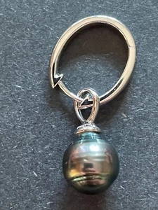 TAHITI - PERLEN ca. 10mm - SILBER 925 - Ohrringe - ZERTIFIKAT - VINTAGE - Bild 1 von 8