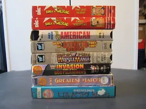 WWF Wrestling VHS lot Coliseum Home Video WWF Home Video 8 Tapes - Picture 1 of 16
