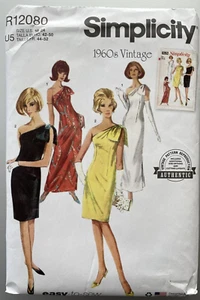 Simplicity Vintage Sewing Pattern #R12080,  Size 16-18-20-22-24,   Misses' Dress - Picture 1 of 2