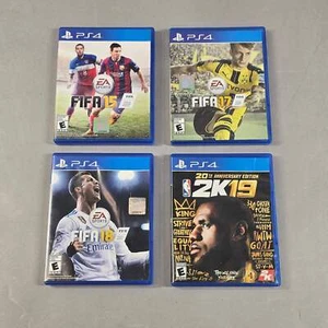 Lot of 4 Sony PlayStation 4 PS4 Games Sports Bundle - Picture 1 of 3