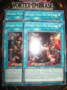 YU-GI-OH! RENDEZ-VOUS TRI-BRIGADE PLAYSET (LOT DE 4) BLVO-FR056 ED 1 FRANCAIS - Picture 1 of 1