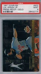 1997 Donruss Gold Presse Prüfdruck #400 Cal Ripken Jr.Orioles Hit PSA 9 Mint - Bild 1 von 1
