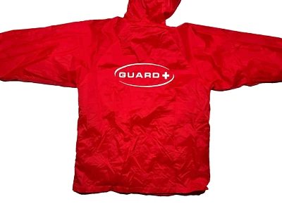 LIFEGUARD Rojo Brillante Nylon VERANO TRABAJO CORTAVIENTOS Lago Playa Piscina Trabajo Adulto S Foto 1 de 4