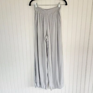 ABERCROMBIE & FITCH Sky Blue Cotton Blend Boho Festival Wide Leg Pants Small - Picture 1 of 7