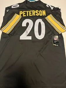 Patrick Peterson Autographed Custom Pittsburgh Steelers Home Jersey - Bild 1 von 2