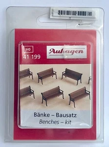 Auhagen 41199 Bänke Bausatz Spur H0 1:87 NEUWARE - Bild 1 von 2