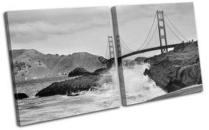 Golden Gate Bridge Architecture MULTI CANVAS WALL ART Picture Print VA - Picture 1 of 1