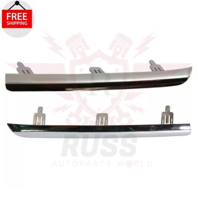 New Front Upper Grille Trim Molding Chrome Set 2PC Fits 2009-2012 Toyota RAV4 — 第 1/4 张图片