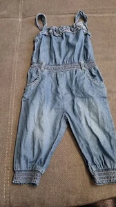 Blauer Baby Kinder Jumpsuit Größe 92 (Topomini Ernsting's Family) - Bild 1 von 2