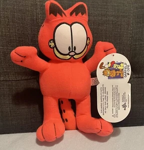 Garfield Peluche G40 Bambola 8” Arancione Neon Nuova Con Etichette Toy Factory - Foto 1 di 4