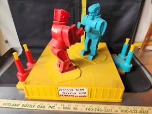 Vintage 1960s Marx Rockem Sockem Robot Boxing Ring Works Parts Or Easy Repair #2 - Picture 1 of 3
