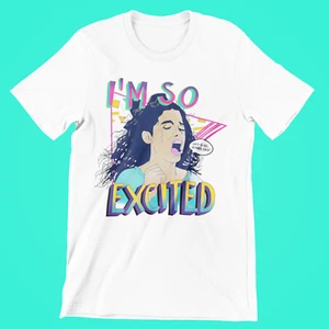 Jessie Spano I'm So Excited Saved By The Bell Pills 90s Premium Graphic T-Shirt - Picture 1 of 28