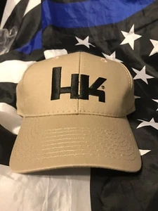 Heckler Koch HK HELLBRAUN verstellbare Baseballkappe Mütze bestickt schwarz HK-Logo OEM - Bild 1 von 8