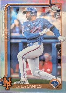 2025 Topps Chrome Refractor Parallel #74 Luis De Los Santos New York Mets  - Bild 1 von 2