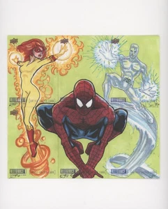 2023 Upper Deck Allegiance Avengers vs X-Men Tony Scott #SKT6 Auto Sketch p1l - Picture 1 of 3