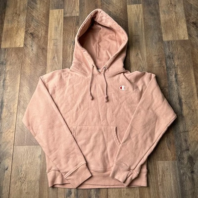 Vintage 90s Champion Reverse Weave Hoodie Women's Medium Pink Athletic 4526 - Image 1 of 4