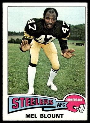 1975 Topps Football #12 Mel Blount Rookie Card EX/EXMT HOF Pittsburgh Steelers - Image 1 of 2
