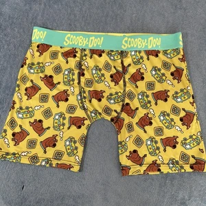 Scooby Doo Boxer Briefs Mens XL Yellow Mystery Machine Cartoon Underwear - Picture 1 of 8