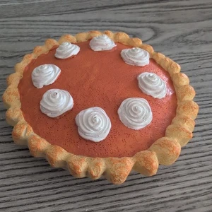 Tarro de vela pastel de calabaza tapa superior Acción de Gracias Country hornear se adapta a B&BW grande  - Imagen 1 de 8