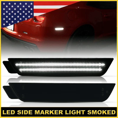 Luces de señalización de guardabarros laterales traseras blancas ahumadas para Chevrolet Camaro 2010-2015 Foto 1 de 4