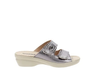 Valleverde Scarpe VV25312A Ciabatte Donna in Similpelle Grigio Chiusura Strappo - Imagen 1 de 8