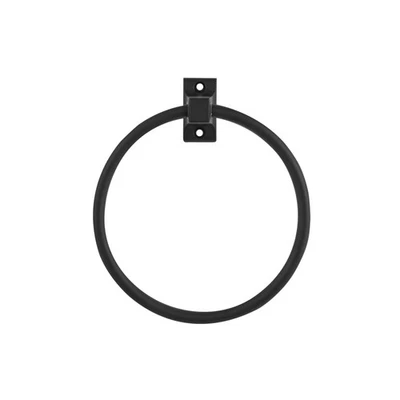 Anillo de toalla montado en la pared Design House 544585 Millbridge 5-15/16" - negro Foto 1 de 4